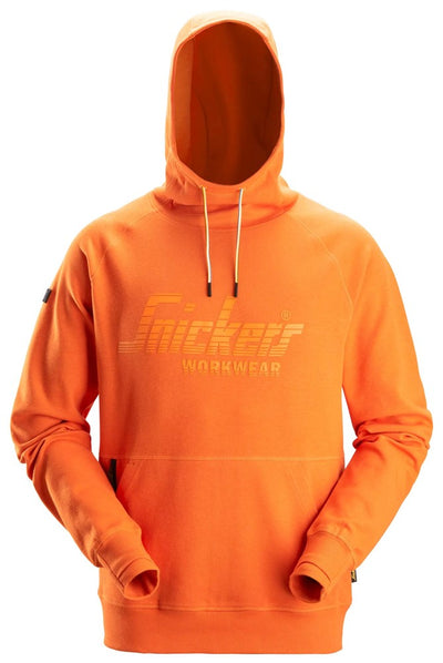 2894 Snickers Logo Hoodie Warm Orange