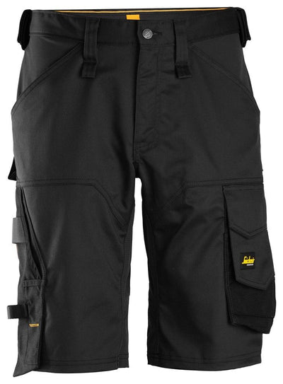 6153 Snickers AllroundWork, Stretch Loose Fit Work Shorts Black