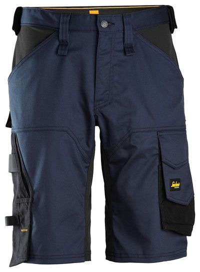 6153 Snickers AllroundWork, Stretch Loose Fit Work Shorts Navy/Black