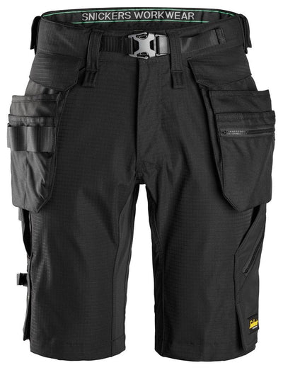 6172 FlexiWork Shorts Detachable Holster Pockets Black