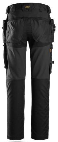 6590 Snickers AllroundWork, Stretch Trousers Capsulized™ Kneepads Holster Pockets Black