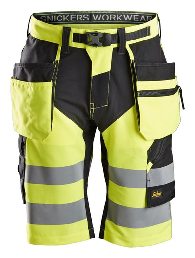 6933 Snickers FlexiWork Work Shorts+ Holster Pockets Yellow/Black