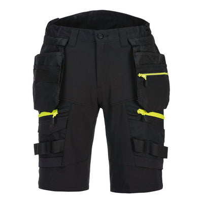 Portwest DX444 Detachable Holster Pocket Shorts - Black