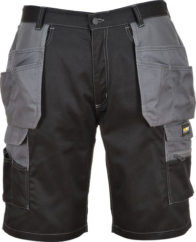 Portwest KS18 Granite Holster Shorts - Black/Zoom Grey