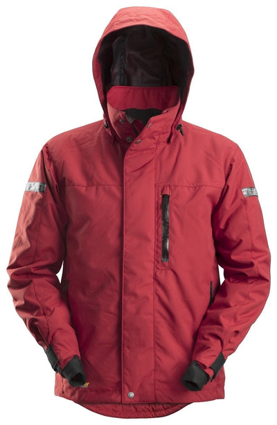 1102 Snickers Waterproof Insulated Jacket Chili Red/Black