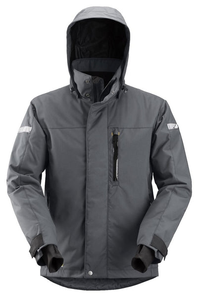 1102 Snickers Waterproof Insulated Jacket Steel Grey/Black
