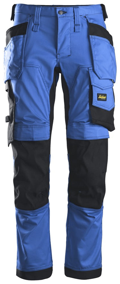 6241 Snickers AllroundWork Stretch Trousers with Holster Pockets True Blue