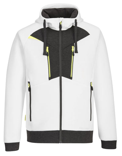 Portwest DX472 Zipped Hoodie White