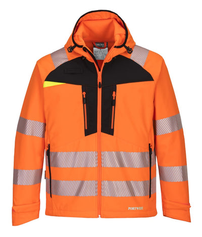 Portwest DX475 Hi-Vis Softshell Jacket Orange