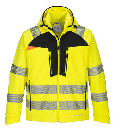 Portwest DX475 Hi-Vis Softshell Jacket Yellow