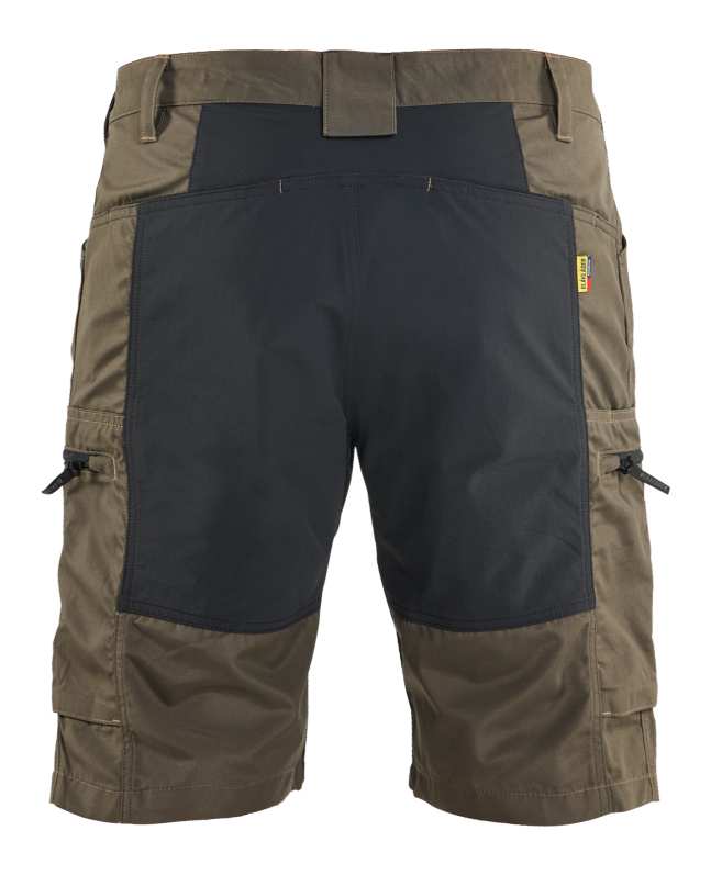 1449 Blaklader Service Shorts Stretch Dark Olive Green/Black