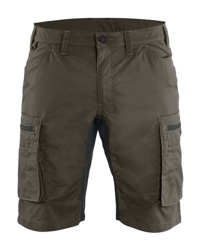 1449 Blaklader Service Shorts Stretch Dark Olive Green/Black