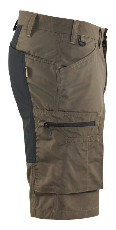 1449 Blaklader Service Shorts Stretch Dark Olive Green/Black