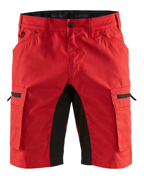1449 Blaklader Service Shorts Stretch Red/Black