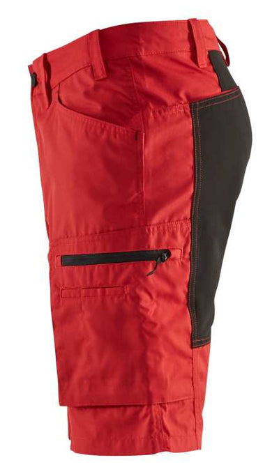 1449 Blaklader Service Shorts Stretch Red/Black