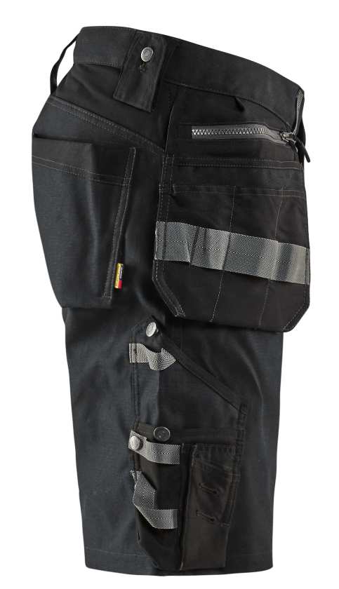 1598 Blaklader Craftsman Shorts With Stretch Black