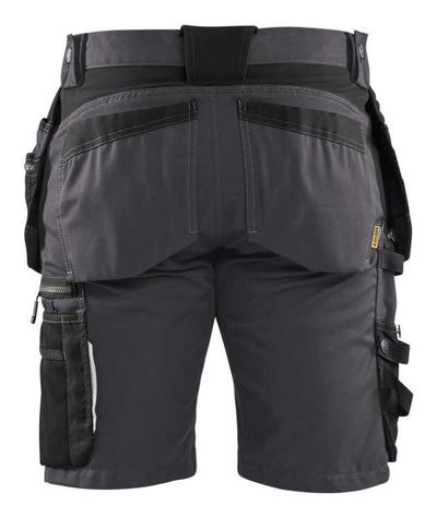 1598 Blaklader Craftsman Shorts With Stretch Mid Grey/Black