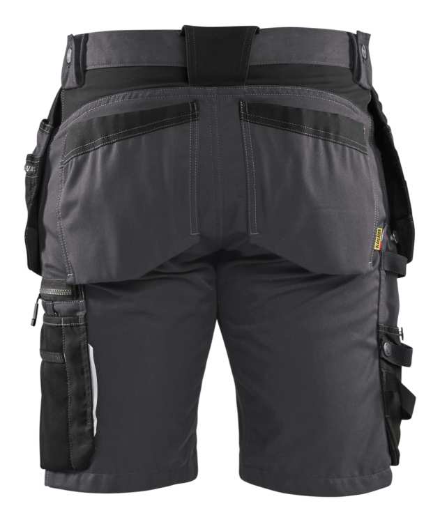 1598 Blaklader Craftsman Shorts With Stretch Mid Grey/Black