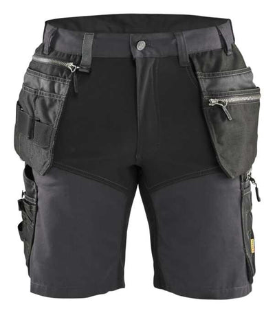 1598 Blaklader Craftsman Shorts With Stretch Mid Grey/Black