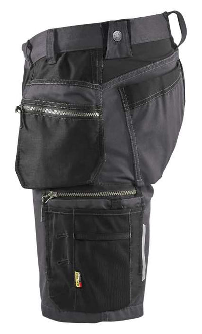 1598 Blaklader Craftsman Shorts With Stretch Mid Grey/Black
