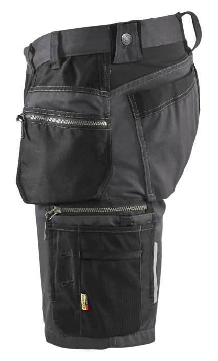 1598 Blaklader Craftsman Shorts With Stretch Mid Grey/Black