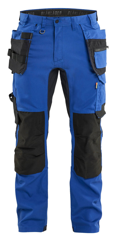 1750 Blaklader Craftsman Trousers with Stretch Cornflower Blue/Black