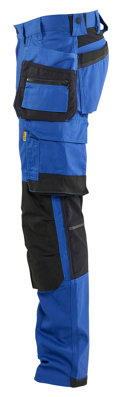 1750 Blaklader Craftsman Trousers with Stretch Cornflower Blue/Black