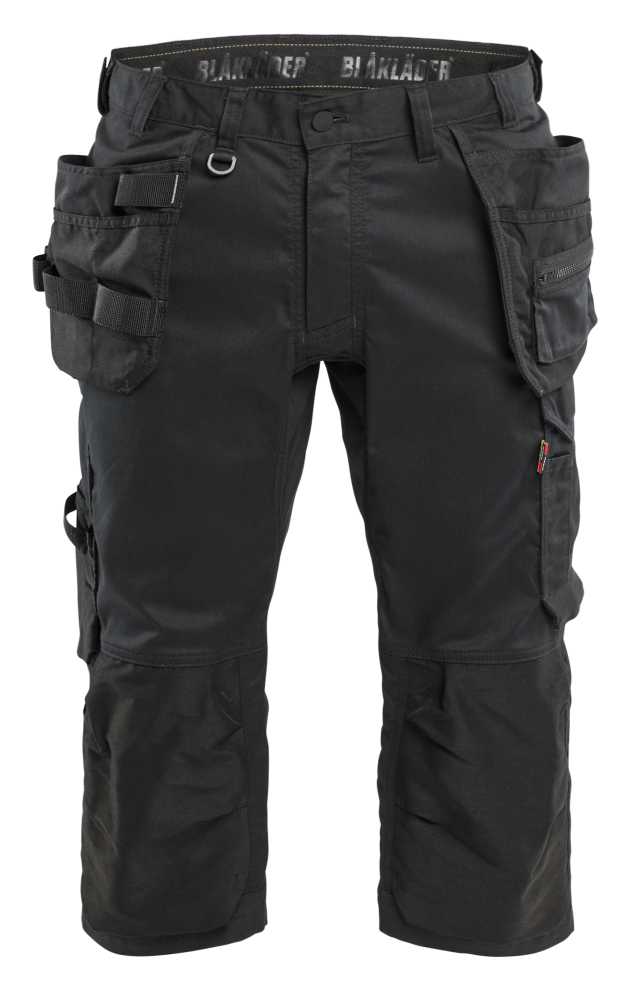 1754 Blaklader Craftsman Pirate Shorts Stretch Black