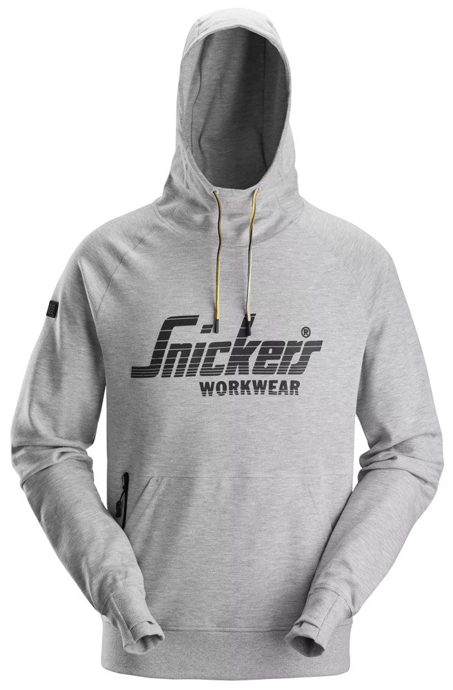 2894 Snickers Logo Hoodie Grey Melange