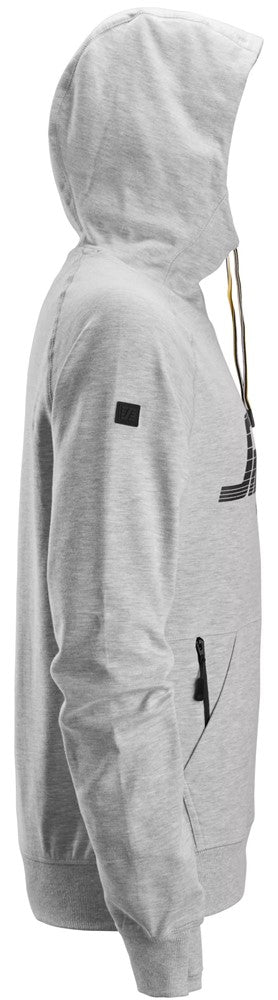 2894 Snickers Logo Hoodie Grey Melange