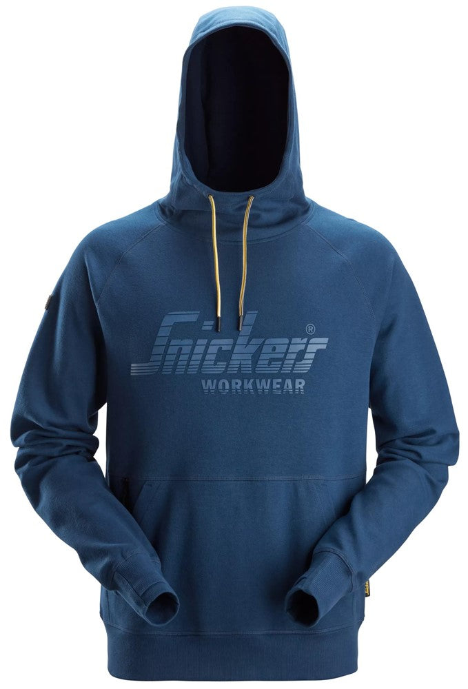 2894 Snickers Logo Hoodie Deep Blue