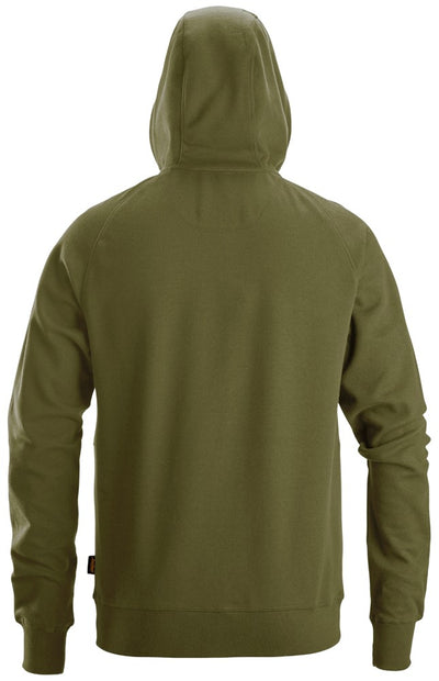 2895 Snickers Logo Full Zip Hoodie Khaki Green