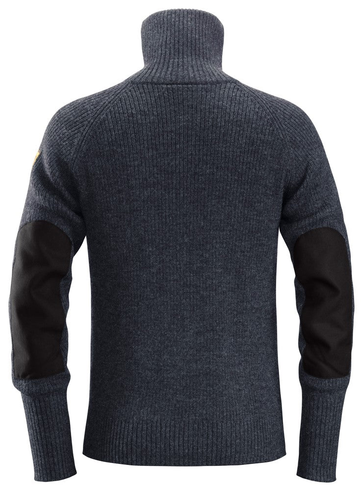 2905 Snickers Half Zip Wool Sweater Navy