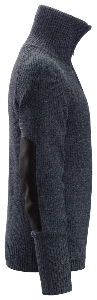 2905 Snickers Half Zip Wool Sweater Navy