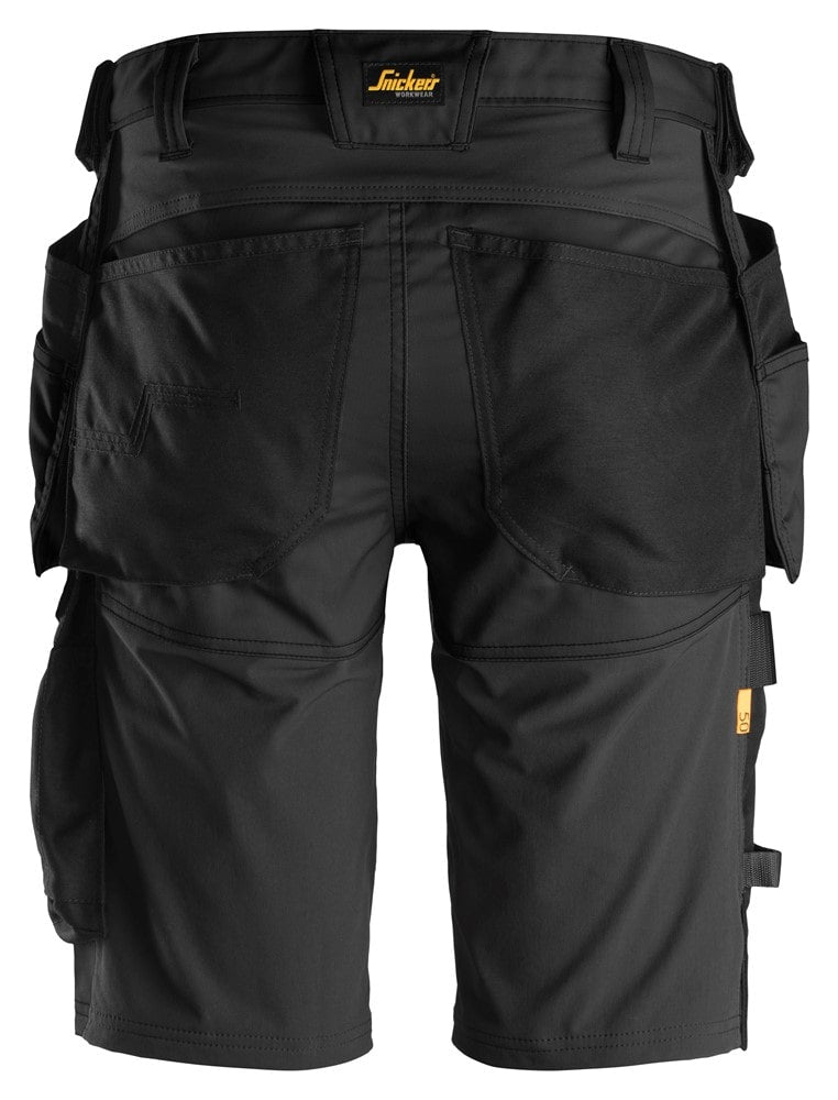 6141 Snickers AllroundWork, Stretch Shorts Holster Pockets Black