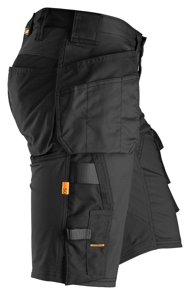 6141 Snickers AllroundWork, Stretch Shorts Holster Pockets Black