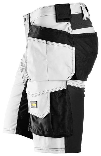 6141 Snickers AllroundWork, Stretch Shorts Holster Pockets White/Black