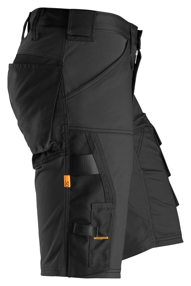 6143 Snickers AllroundWork Stretch Shorts Black