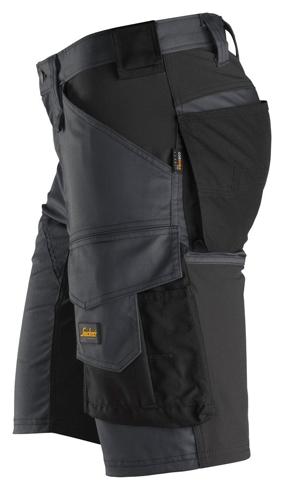 6143 Snickers AllroundWork Stretch Shorts Steel Grey