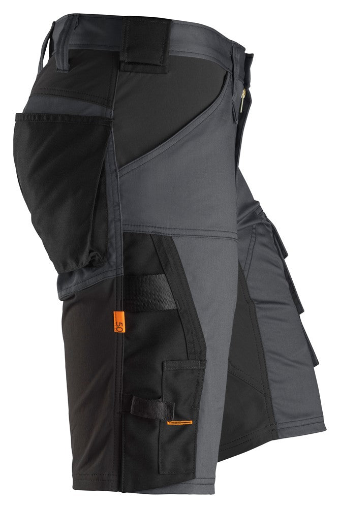 6143 Snickers AllroundWork Stretch Shorts Steel Grey
