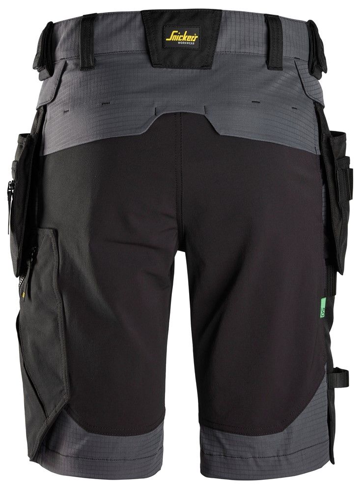 6172 FlexiWork Shorts Detachable Holster Pockets Steel Grey/Black