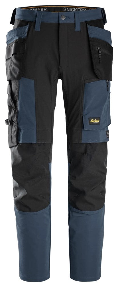 6218 Snickers AllroundWork Stretch Trousers with Holster Pockets Navy