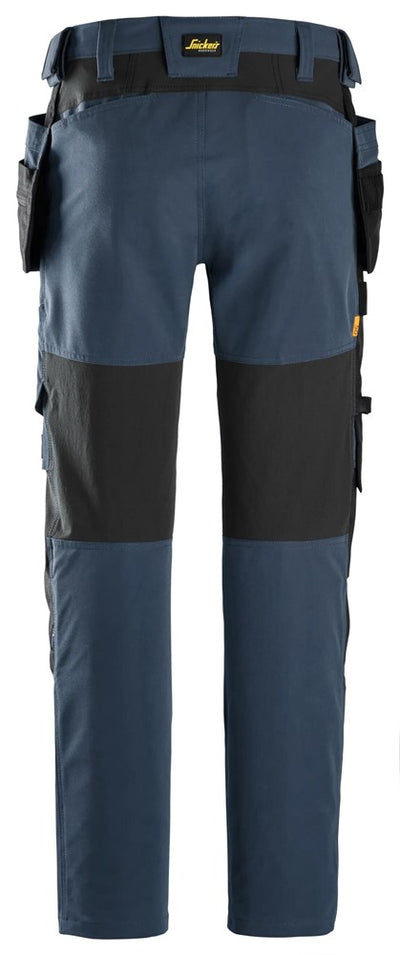6218 Snickers AllroundWork Stretch Trousers with Holster Pockets Navy