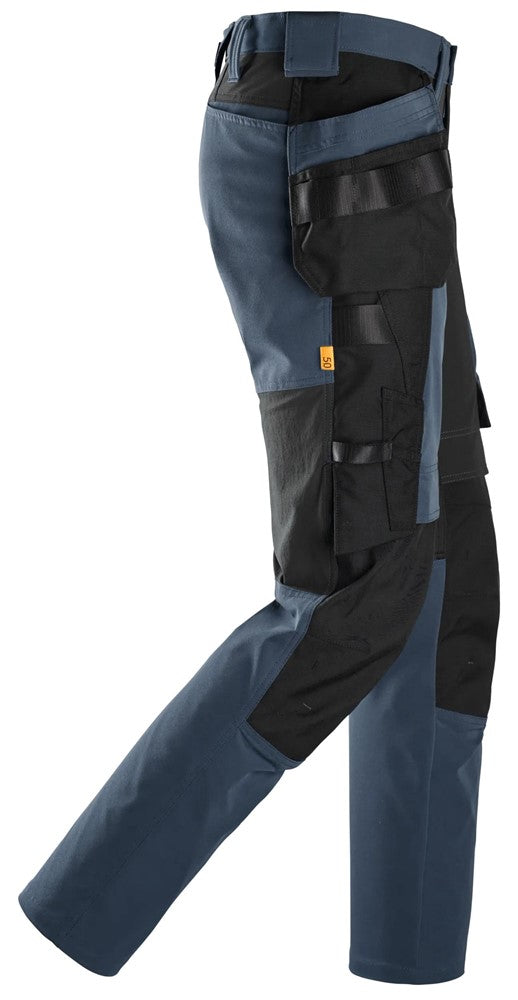 6218 Snickers AllroundWork Stretch Trousers with Holster Pockets Navy