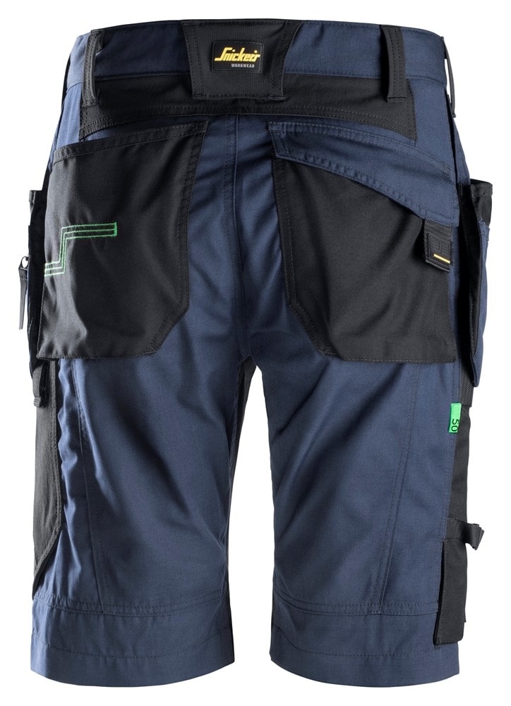 6904 Snickers FlexiWork Work Shorts+ Holster Pockets Navy/Black