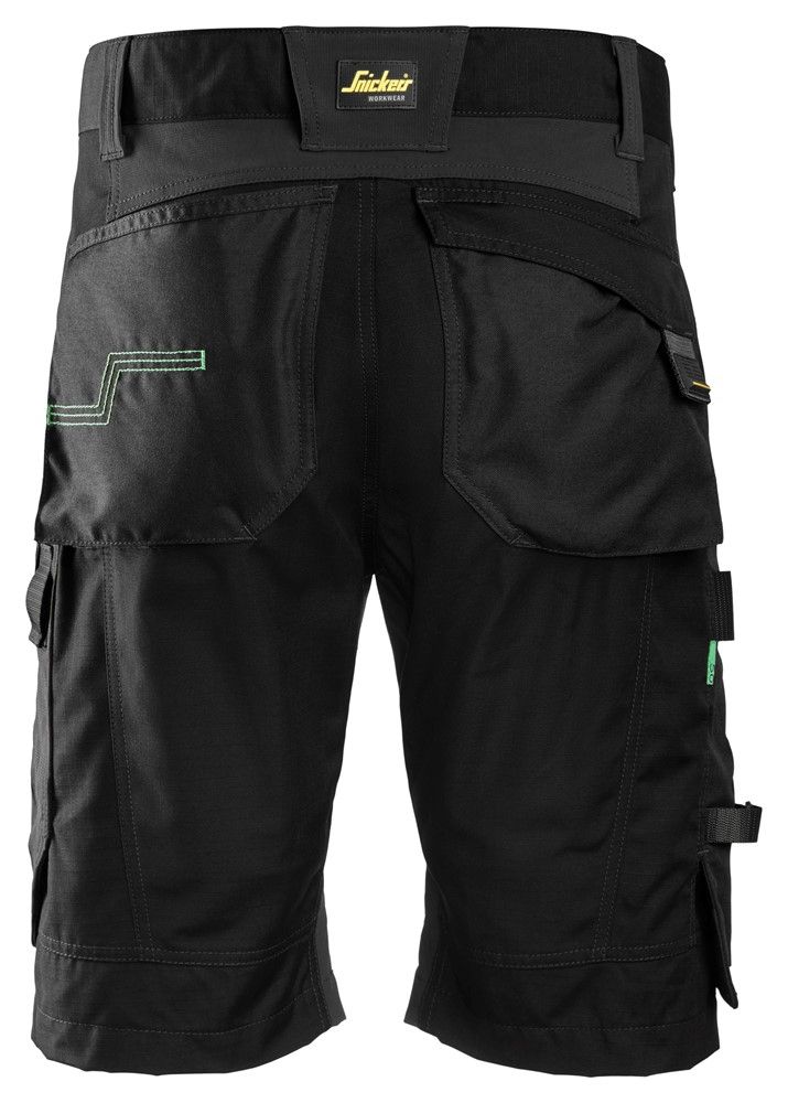 6914 Snickers AllroundWork, Stretch Loose Fit Work Shorts Black