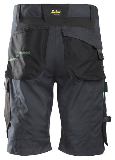 6914 Snickers AllroundWork, Stretch Loose Fit Work Shorts Steel Grey/Black