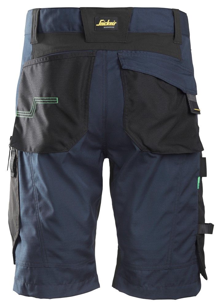 6914 Snickers AllroundWork, Stretch Loose Fit Work Shorts Navy/Black