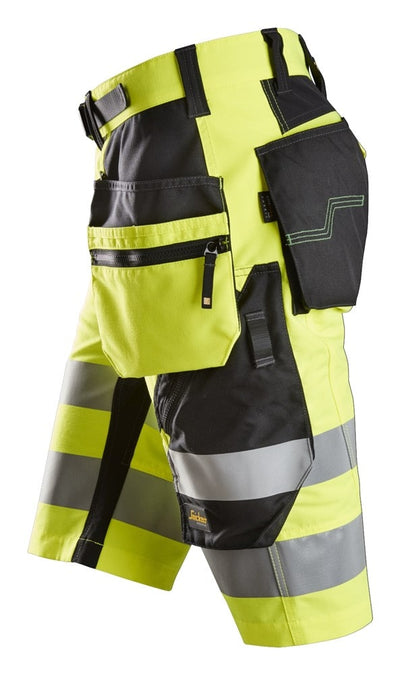 6933 Snickers FlexiWork Work Shorts+ Holster Pockets Yellow/Black