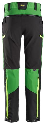 6948 Snickers FlexiWork, Softshell Stretch Trousers Apple Green/Black